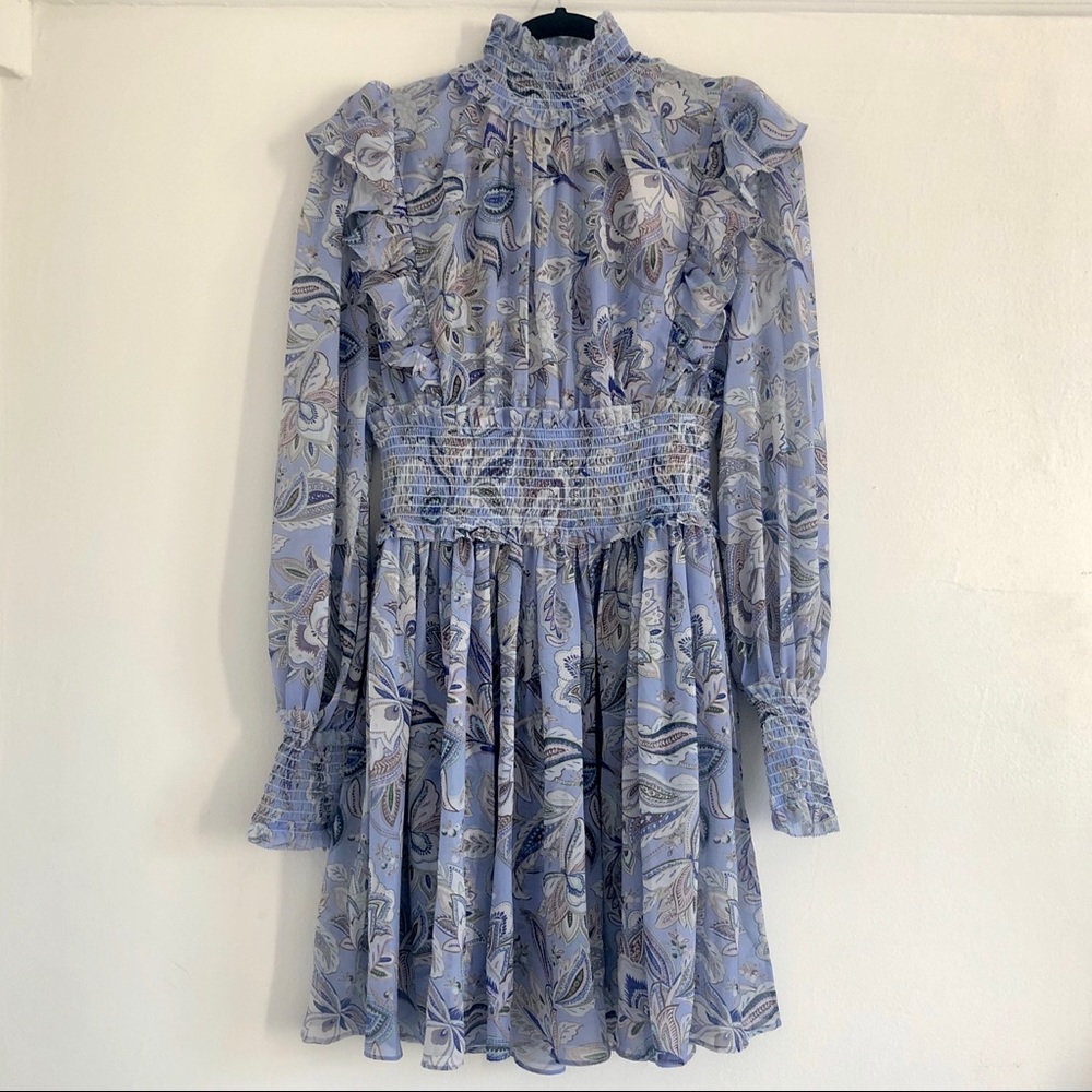 Zimmermann NWT Lucky Shirred Mini Dress Size 0